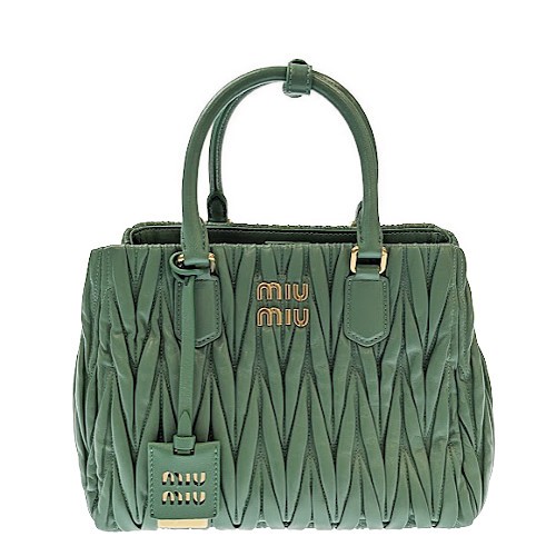 楽天市場】MIUMIU ミュウミュウ マテラッセレザー 2WAYバッグ 5BA258