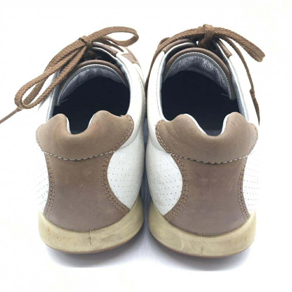 楽天市場】エコー ゴルフシューズ ブラウン×白 スパイクレス