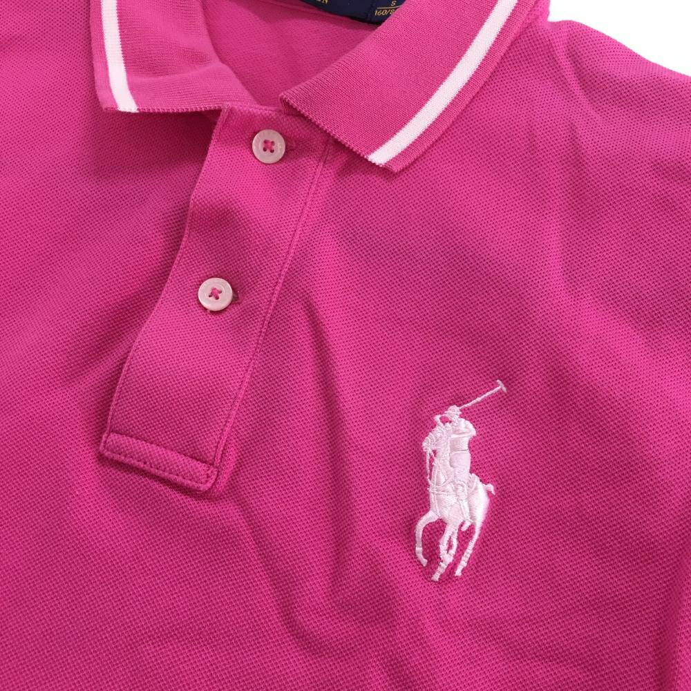 楽天市場】ポロゴルフ ラルフローレン 長袖ポロシャツ ピンク×白