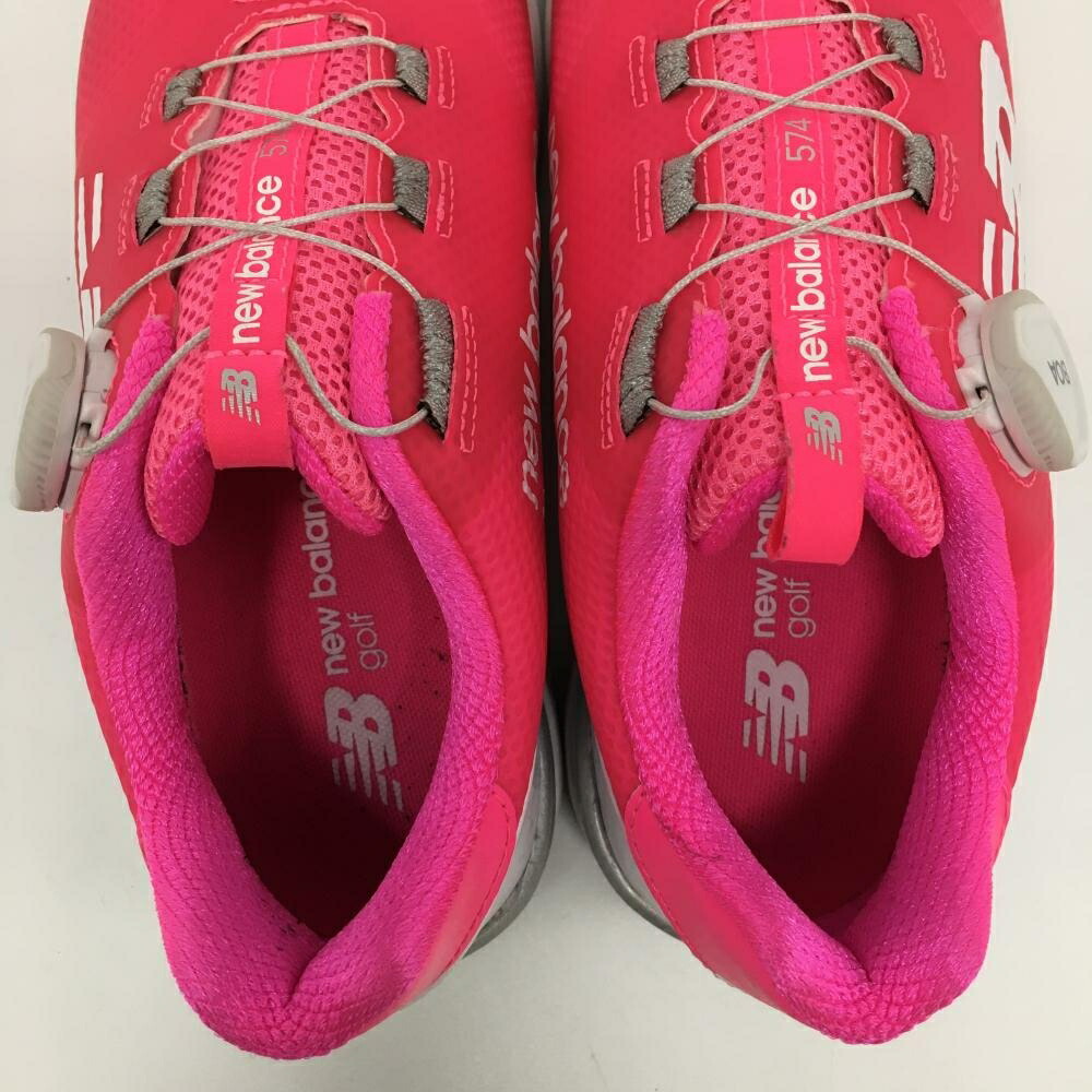 楽天市場】【美品】ニューバランスゴルフ ゴルフシューズ ピンク×白