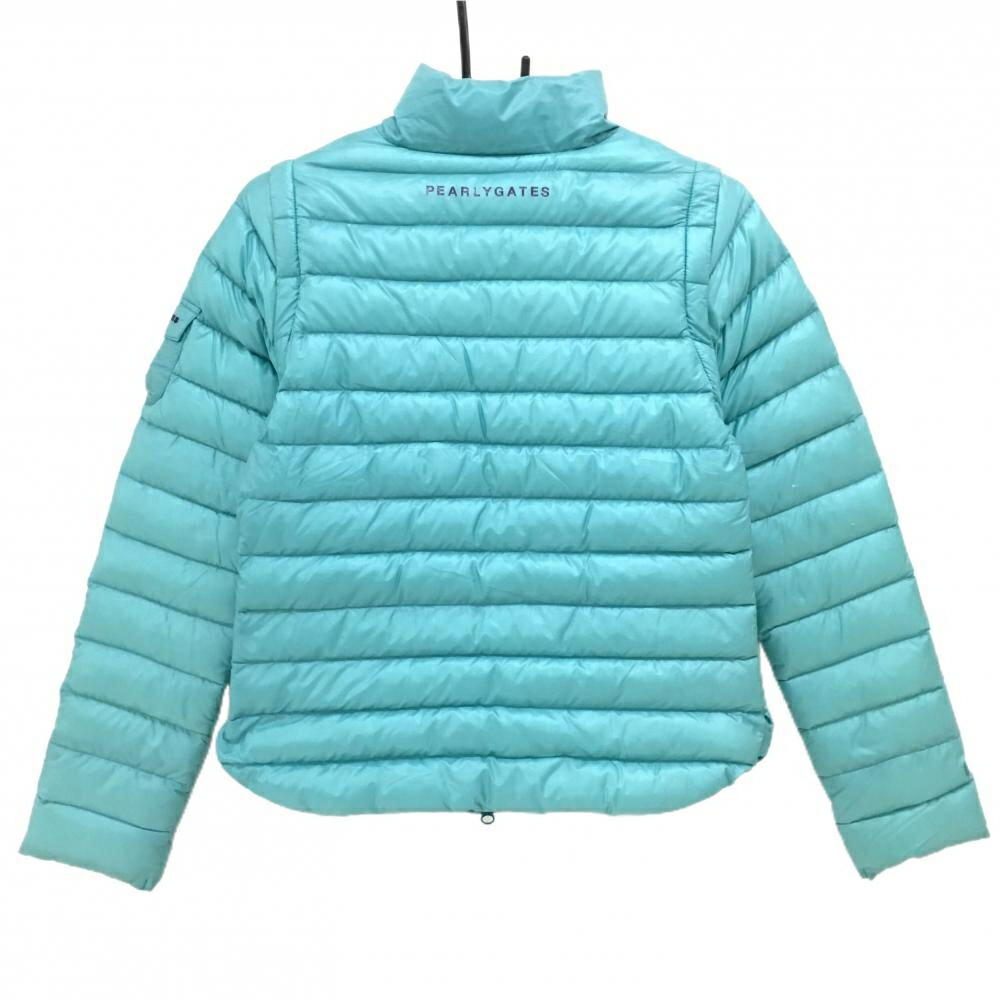 楽天市場】パーリーゲイツ 2WAYダウンジャケット ライトブルー 袖着脱