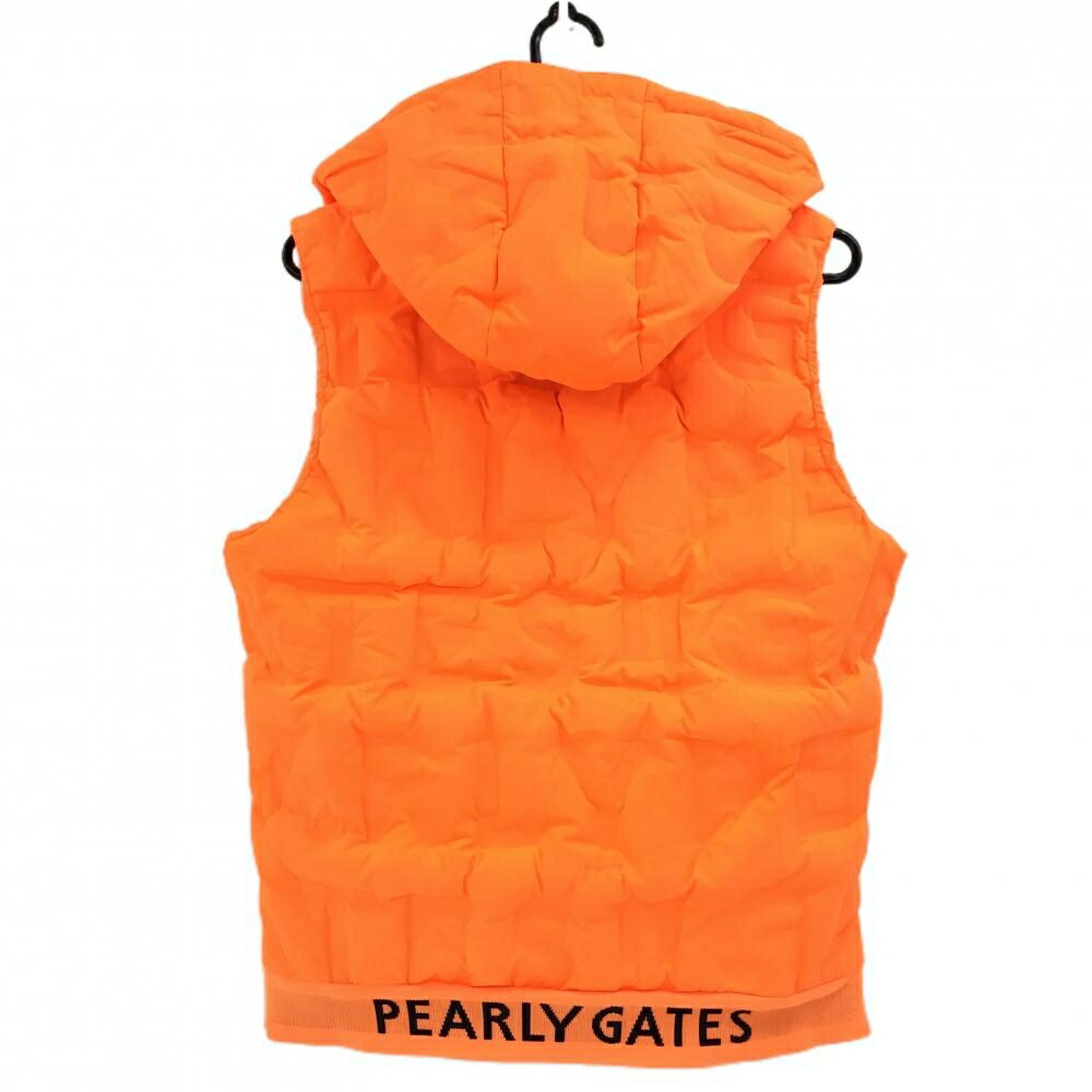 楽天市場】パーリーゲイツ 2WAYダウンベスト 蛍光オレンジ ロゴ型押し