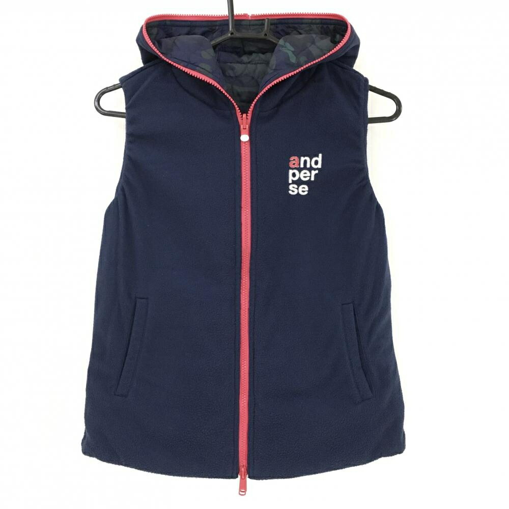 楽天市場】【美品】アンパスィ 中綿リバーシブルベスト ネイビー