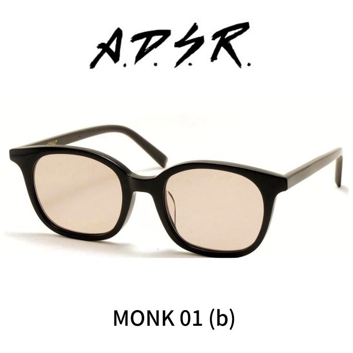 楽天市場】A.D.S.R. adsr サングラス MONK モンク 01 b (Shiny Black