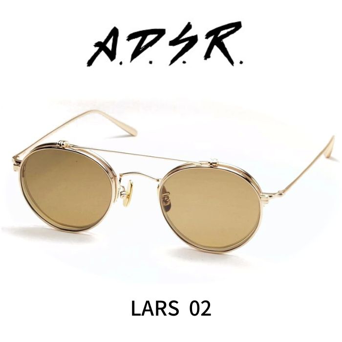 楽天市場】A.D.S.R. adsr サングラス LARS ラーシュ 02 ( Gold / Brown