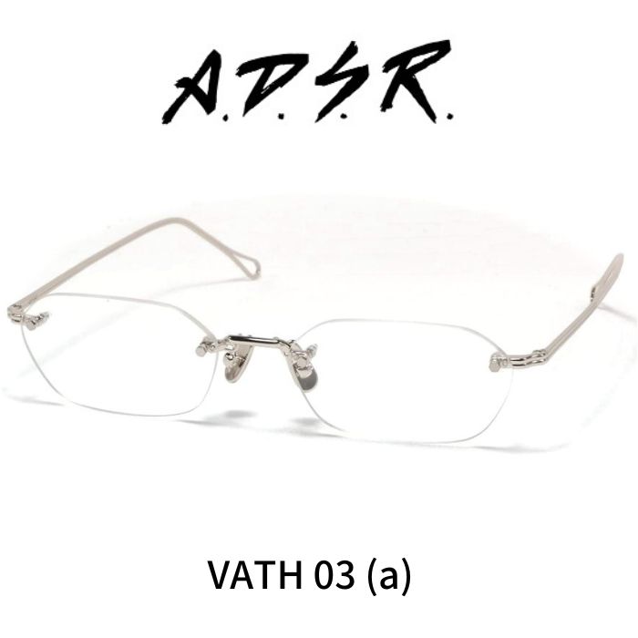 楽天市場】A.D.S.R. adsr メガネ 眼鏡 VATH ヴァス 03 シルバー ADSR