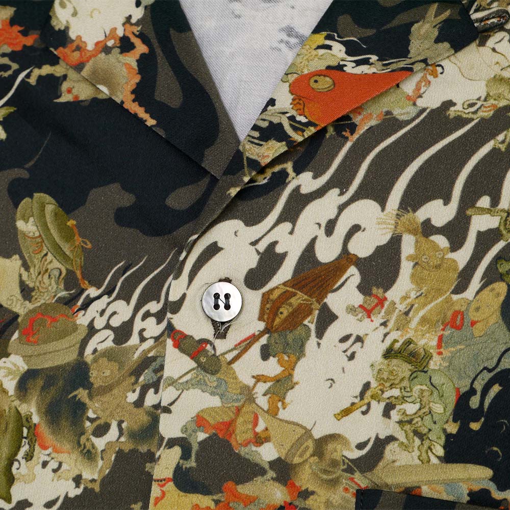 楽天市場】百鬼夜行乃図開襟シャツ : 火消魂（HiKESHi SPiRiT）