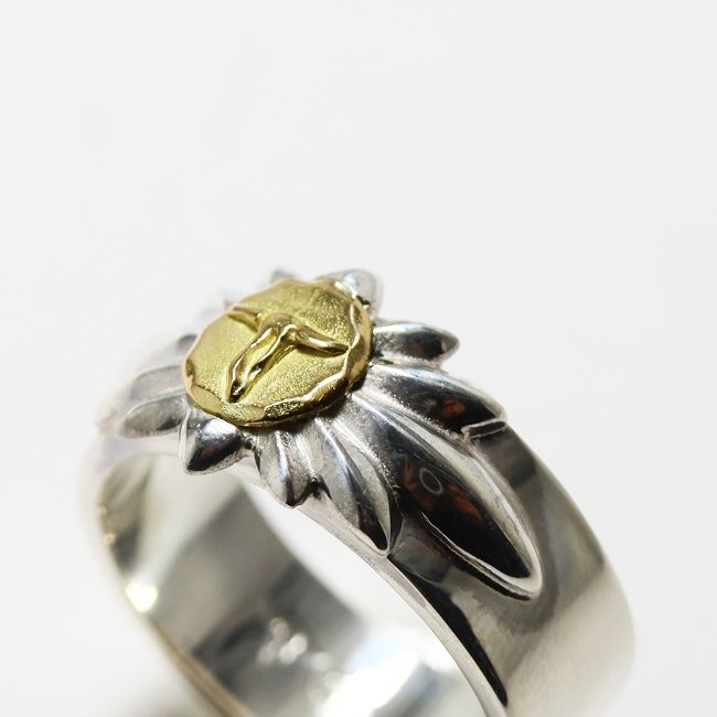 楽天市場】TADY&KINGリリーSV平打ちリングK18ロングホーン