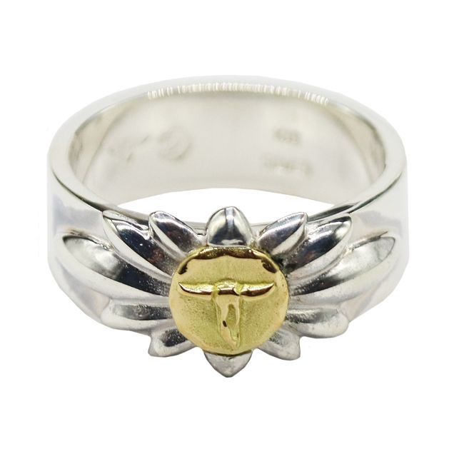 楽天市場】TADY&KINGリリーSV平打ちリングK18ロングホーン