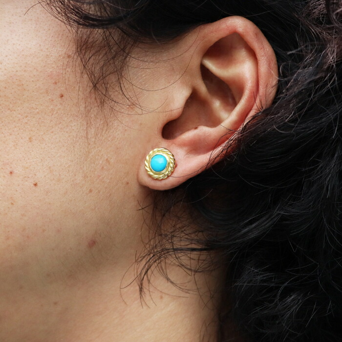 楽天市場】TADY&KING［ORDER ITEM］金縄ターコイズピアス : TADY＆KING