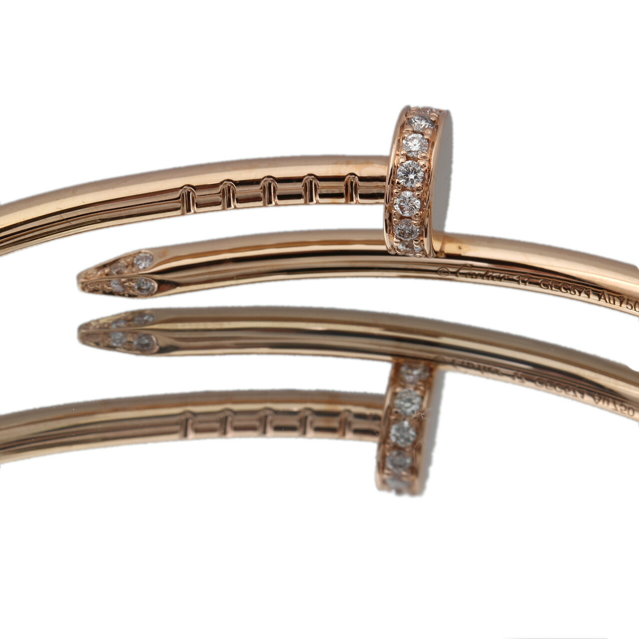 楽天市場】美品 カルティエ Cartier ジュストアンクル SM ダイヤ