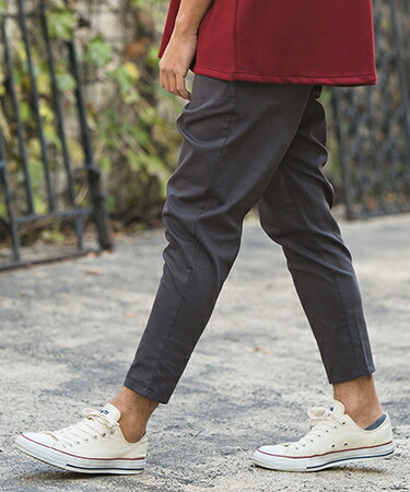 楽天市場】【CAMBIO(カンビオ)】Stretch Saruel Tight Tapered Pants