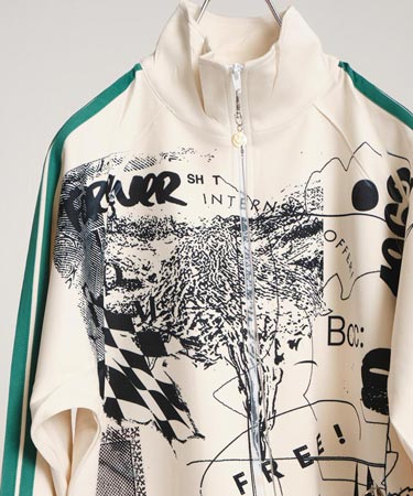 楽天市場】【BODYSONG.(ボディソング)】FLAT PRESS PRINT TJ ジャージ