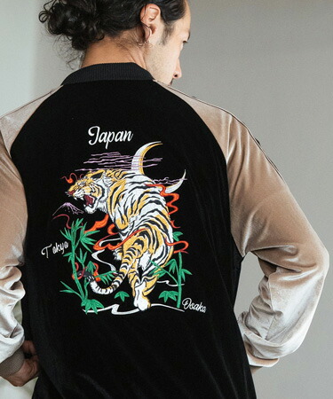 楽天市場】【CAMBIO(カンビオ)】Tiger Embroidered Velour Souvenir