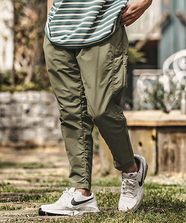 楽天市場】【CAMBIO(カンビオ)】パッカリングナイロンテーパードパンツ