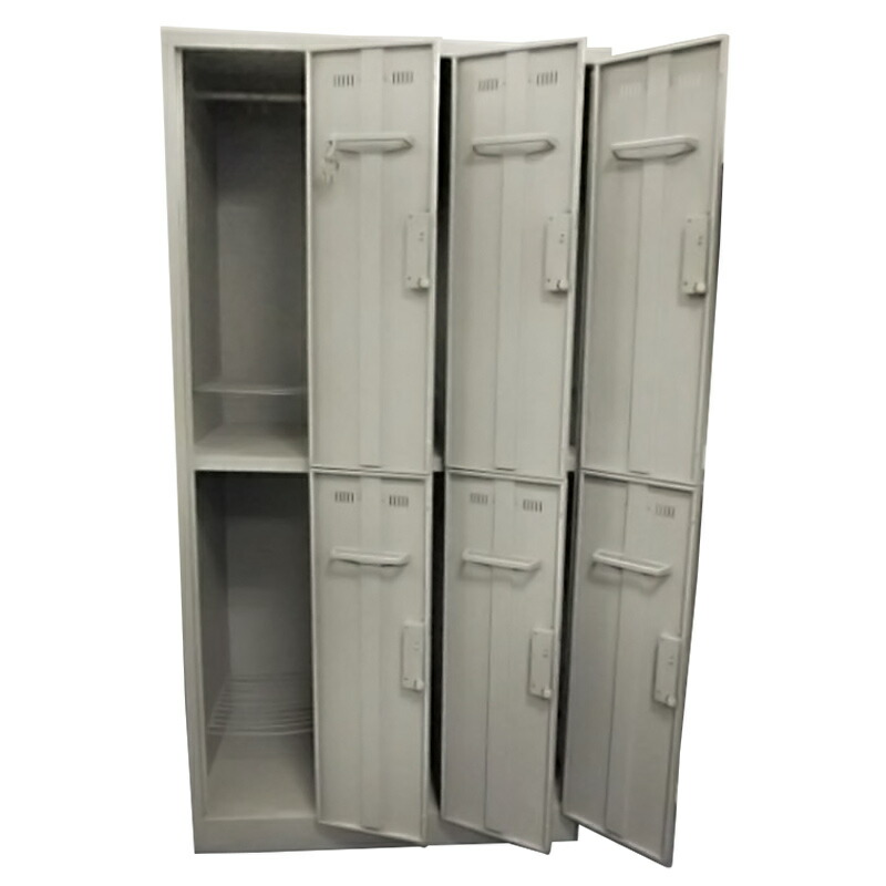 楽天市場】【中古】ロッカー 6人用 6人用 10台セット 完成品 設置込
