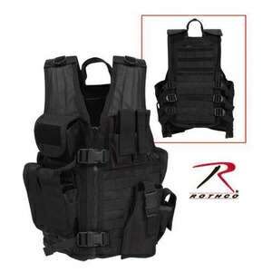 サバイバルゲーム装備 ミリタリー用品 タクティカルベスト ブラック