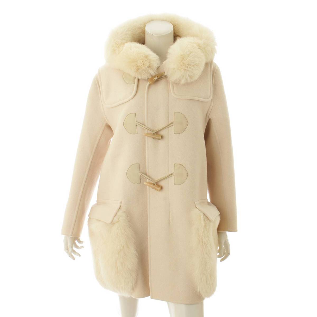 楽天市場】【ドゥロワー】DRAWER フォックスファー ダッフルコート