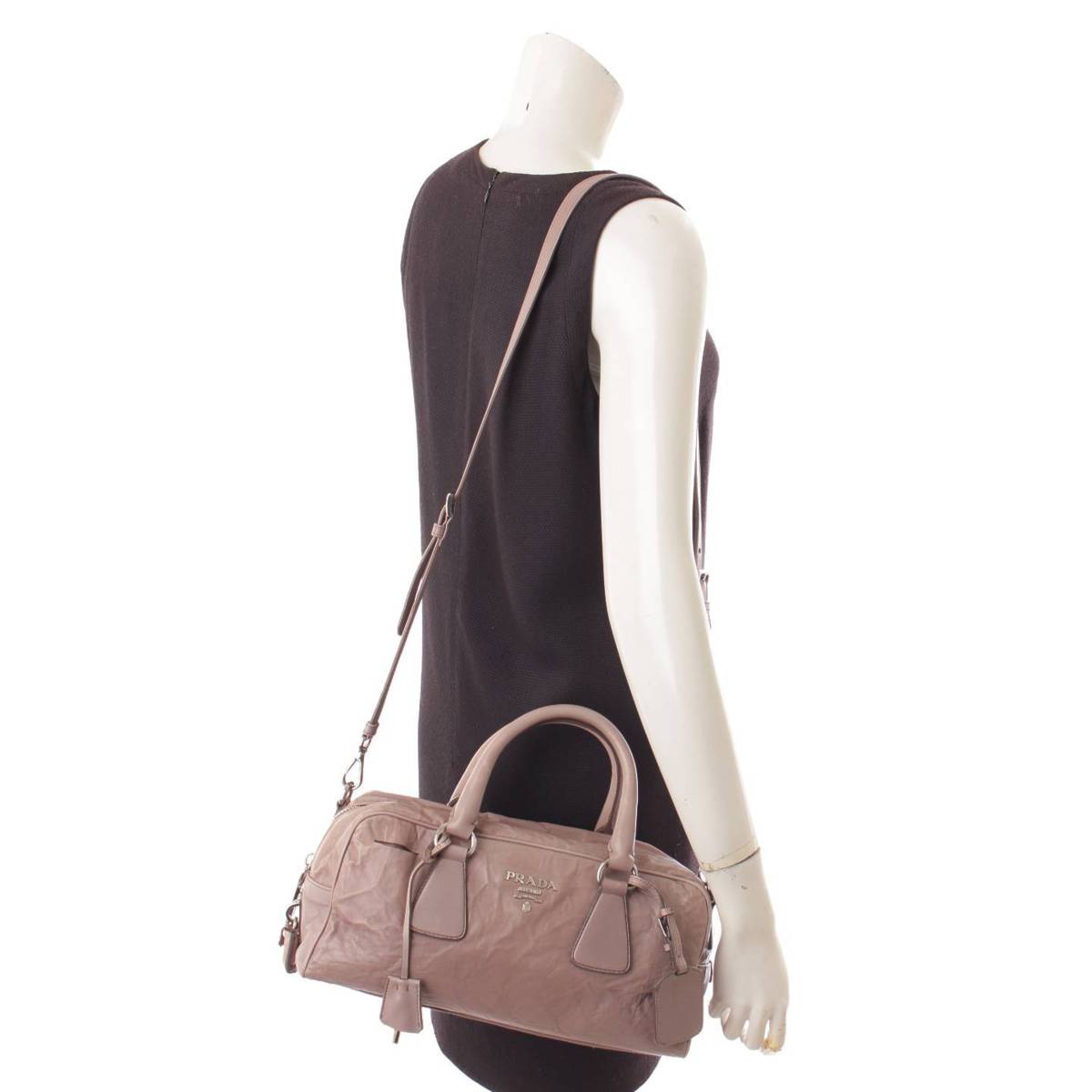 楽天市場】【プラダ】Prada ナッパアンティーク 2WAY ミニボストン