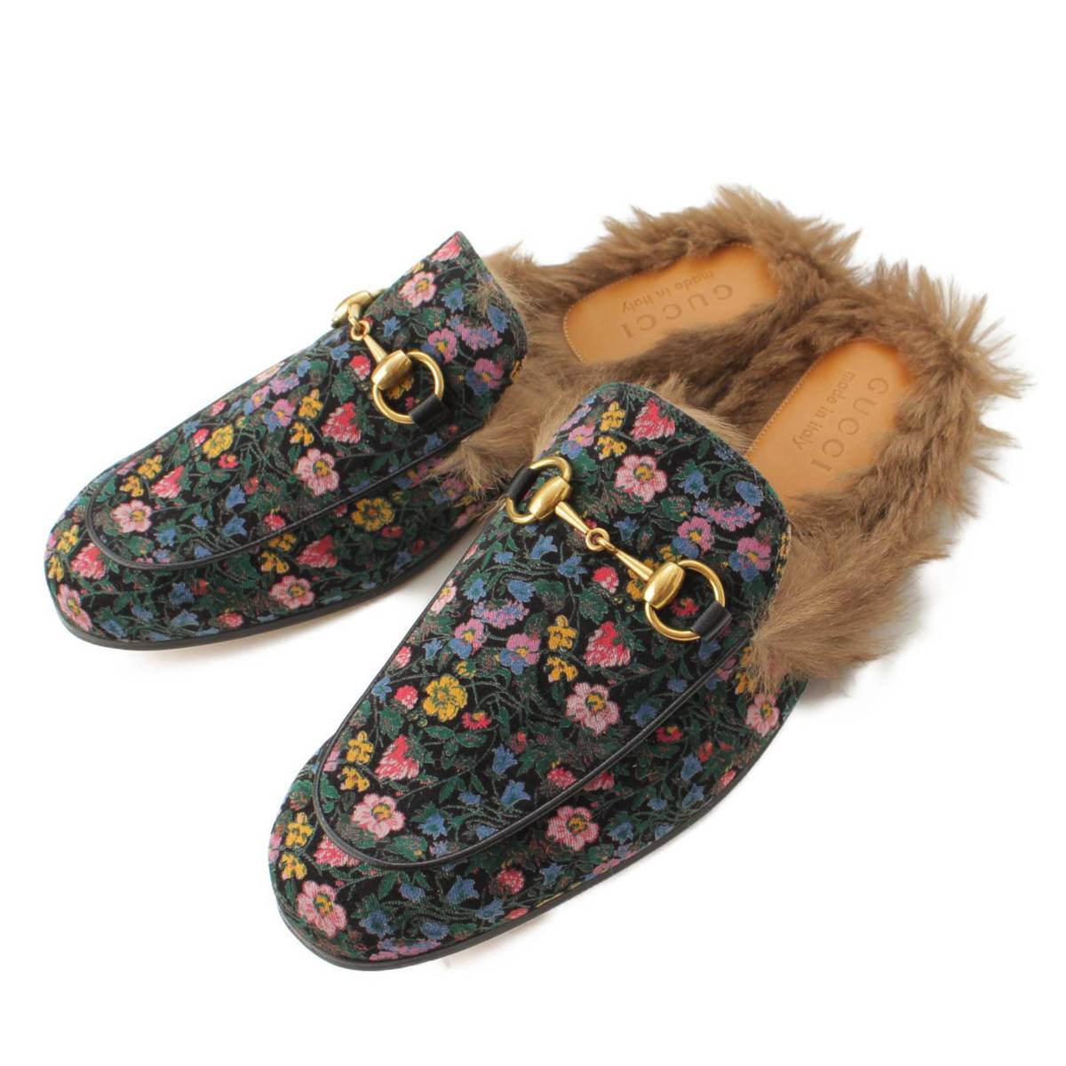 楽天市場】【グッチ】Gucci プリンスタウン ホースビット 花柄 ベロア