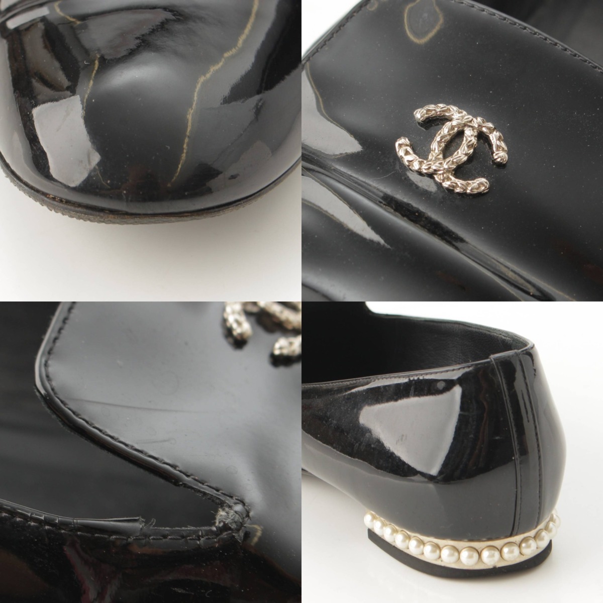 楽天市場】【シャネル】Chanel ココマーク Fパール パテント オペラ