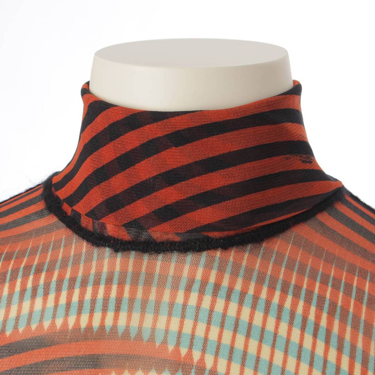 ジャンポールゴルチエ JPG マルチカラー 総柄 ハイネック カットソー