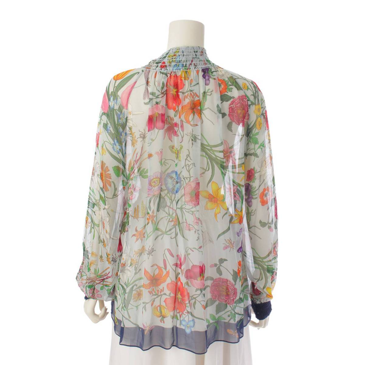 楽天市場】【グッチ】Gucci 14年 フローラ シルク ブラウス シャツ