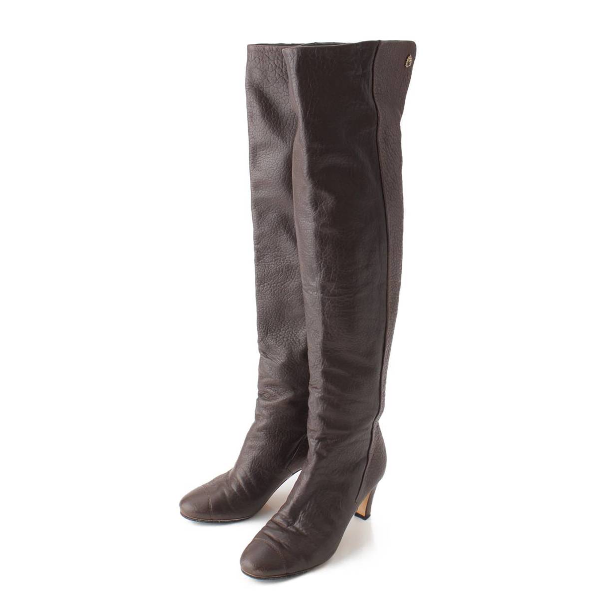 楽天市場】【シャネル】Chanel 13B レザー バックジップ ひざ上 ロング