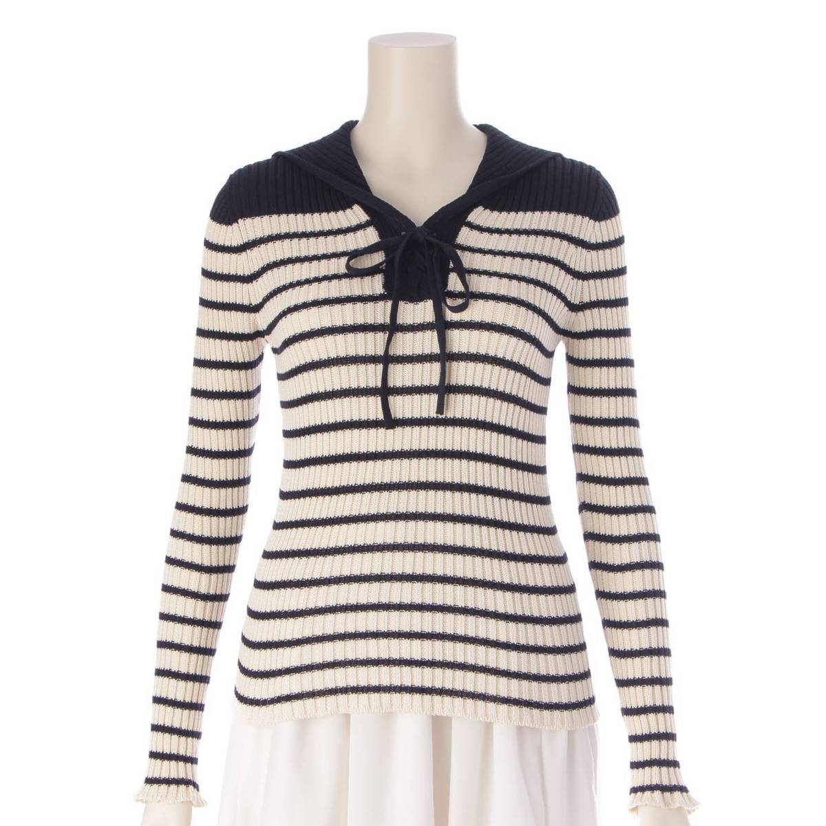 楽天市場】【ディオール】DIOR セーラーカラー ロゴ ボーダー 長袖