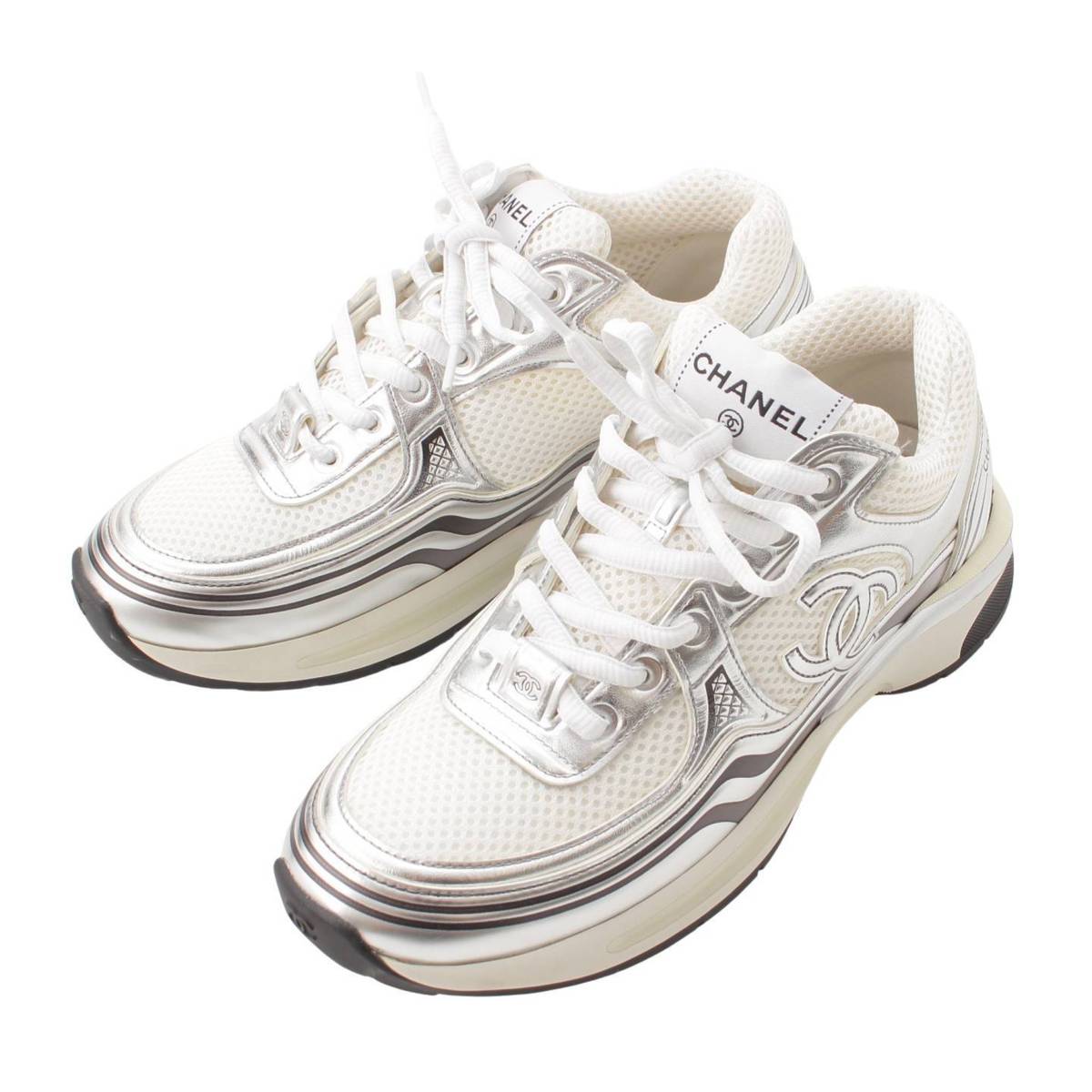 楽天市場】【シャネル】Chanel 23C ココマーク メッシュ ローカット