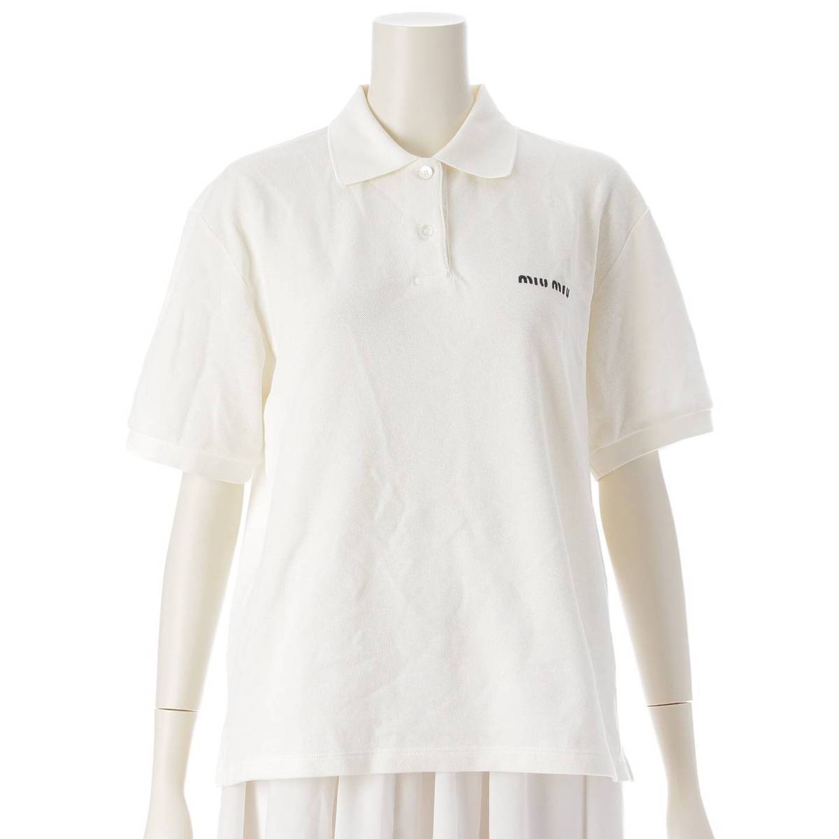 楽天市場】【ミュウミュウ】Miu Miu 24SS 半袖 ロゴ コットンピケ