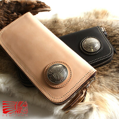楽天市場】REDMOON レッドムーンRound zip (fastener)Long Wallet