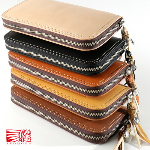 楽天市場】REDMOON レッドムーンRound zip (fastener)Long Wallet