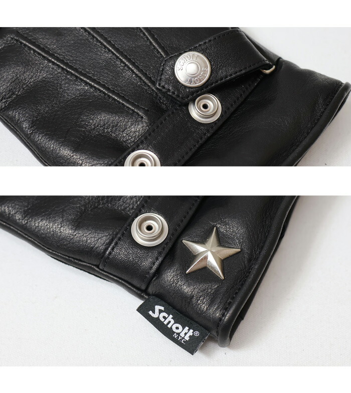 楽天市場】Schott ショット ワンスター ウインターグローブ 革手袋 秋
