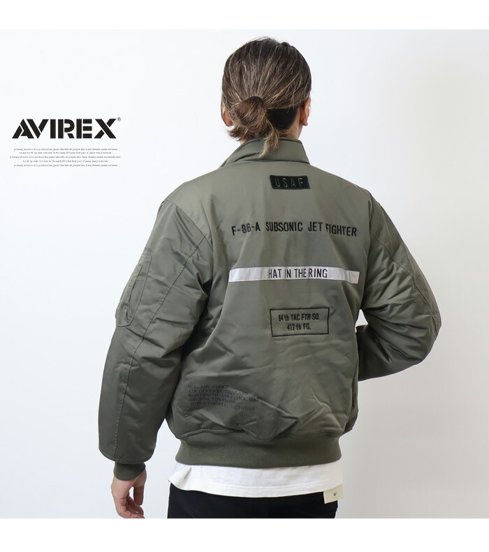 楽天市場】AVIREX アヴィレックス ステンシルジャケット HAT IN THE