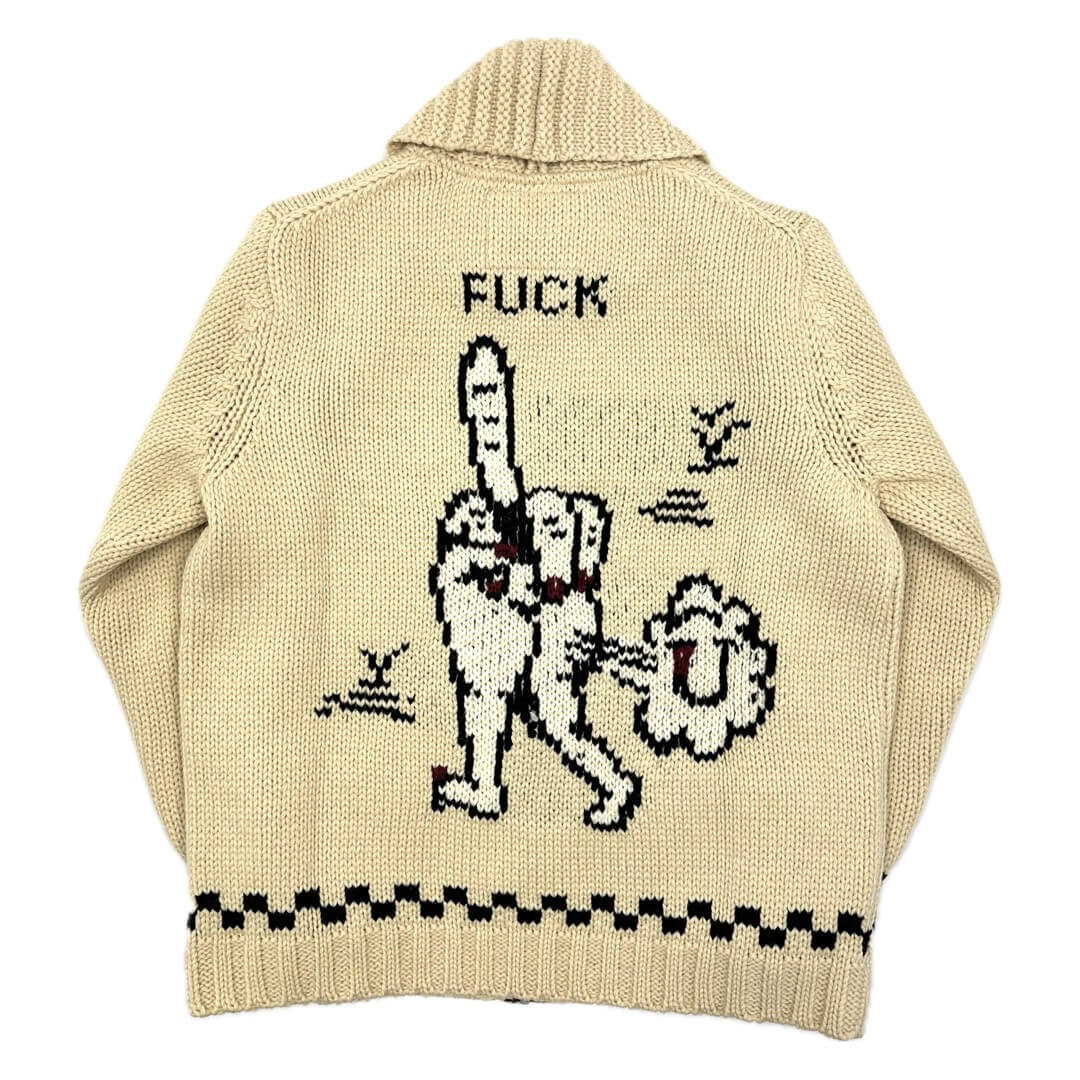 楽天市場】残りMサイズのみ ウィアード カウチン ニット カーディガン