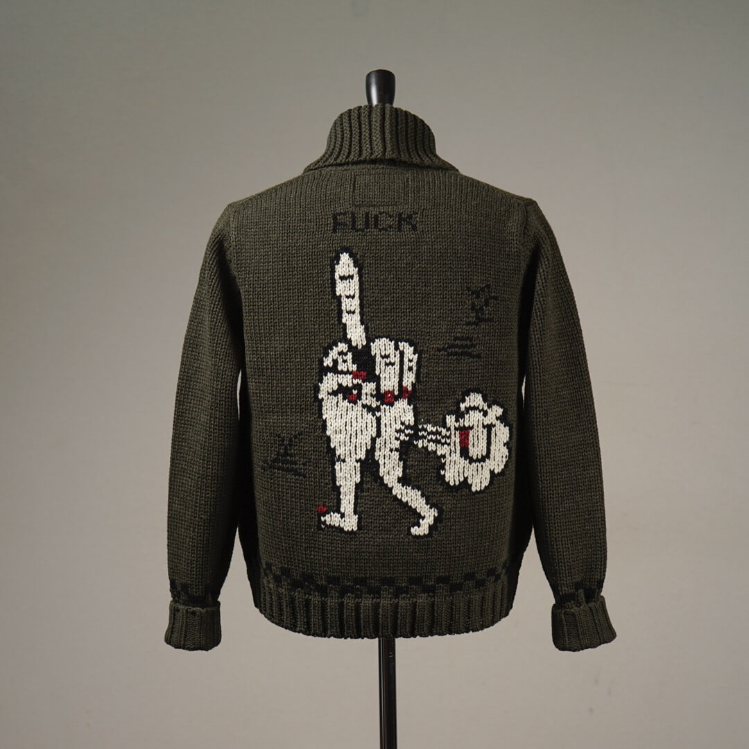 楽天市場】残りMサイズのみ ウィアード カウチン ニット カーディガン