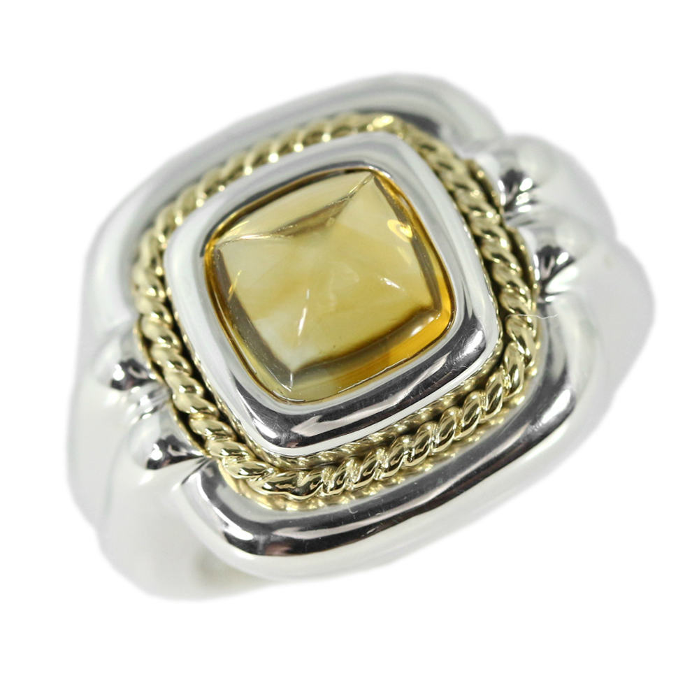 楽天市場】ティファニー スクエアフォルム・シトリンリング・指輪