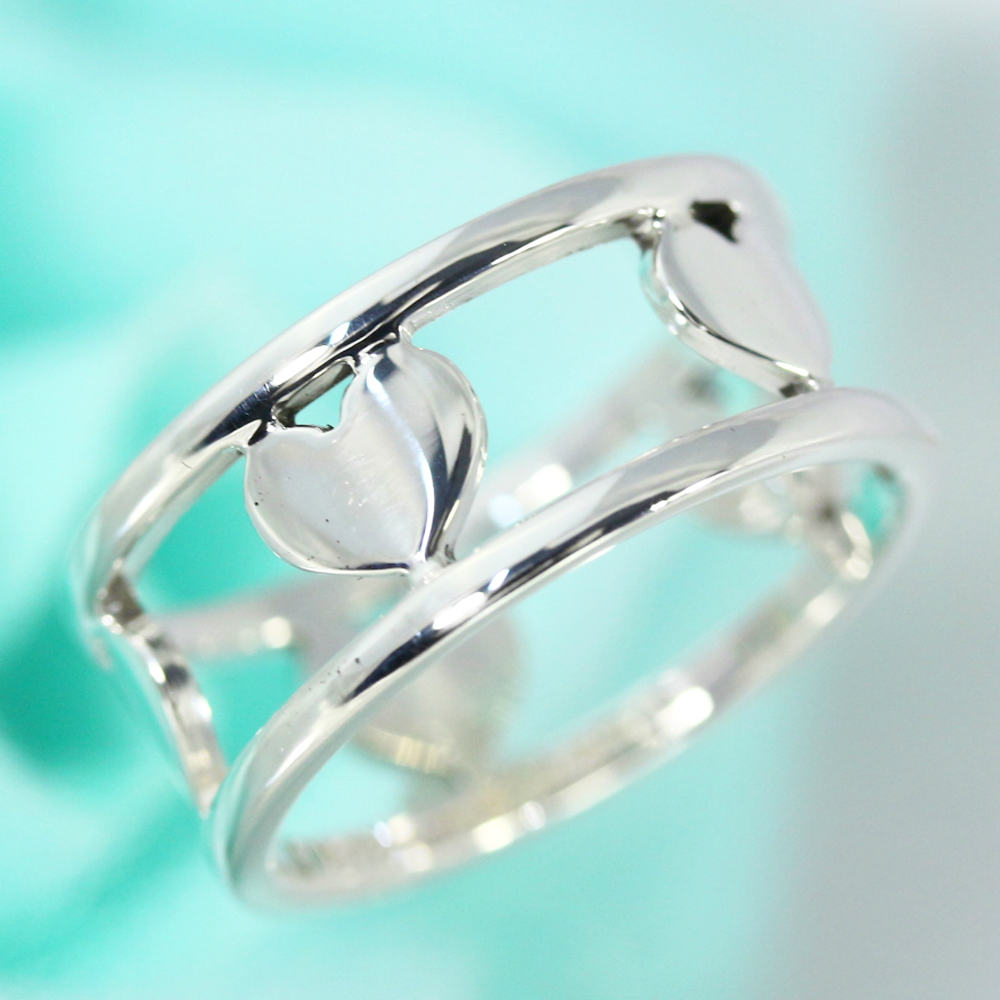 楽天市場】ティファニー 透かし ハートモチーフデザインリング・指輪