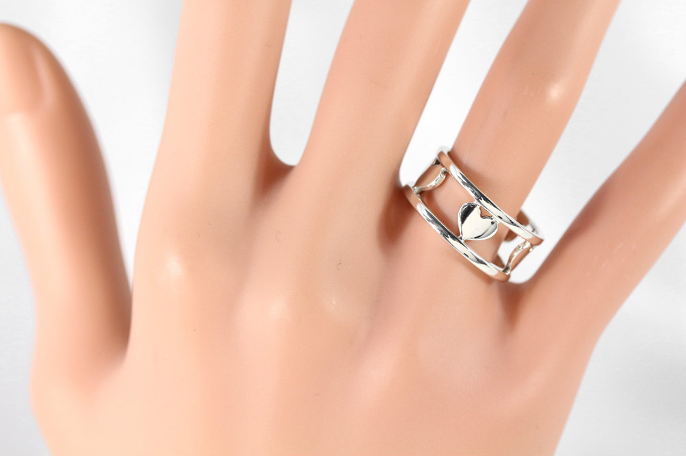 楽天市場】ティファニー 透かし ハートモチーフデザインリング・指輪