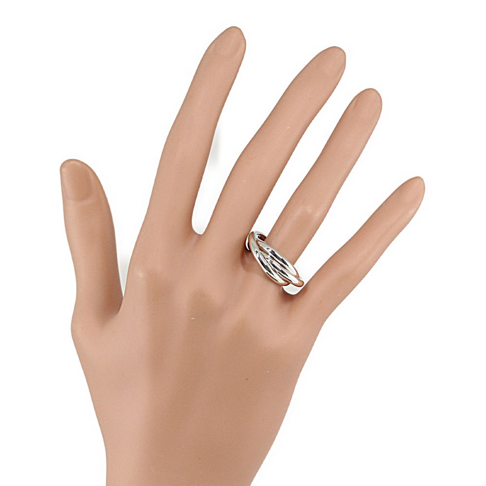 楽天市場】ティファニー トリニティ・3連リング・指輪/Sv925-8.2g/9号