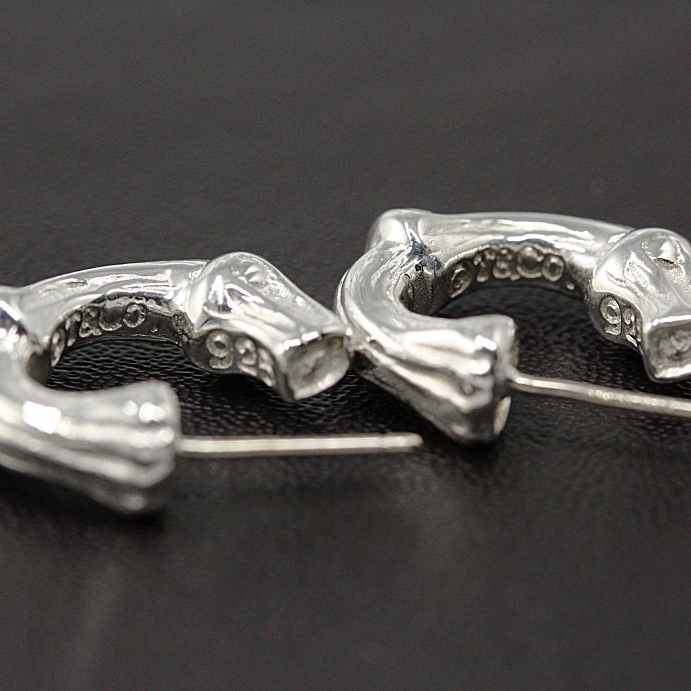 楽天市場】ティファニー バンブー/ボーン フープピアス/Sv925-5.8g