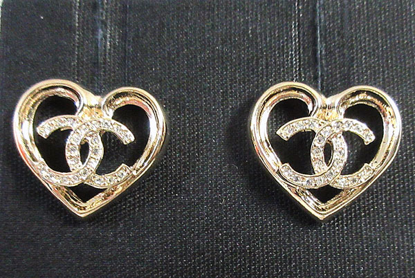 楽天市場】≪新品≫CHANEL シャネル CCマーク ラインストーン ハート