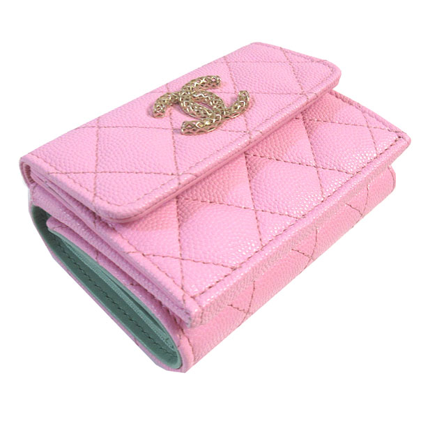 楽天市場】≪Brand new≫ CHANEL Flap Small Wallet Pink Gold ≪新品