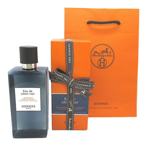 新品HERMES Eau de citron noir シャワージェル2個セット 新品HERMES