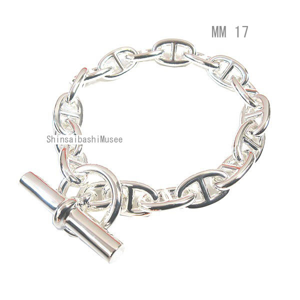 楽天市場】≪Brand new≫ HERMES Chaine d'ancre bracelet MM 17 links
