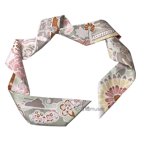 楽天市場】≪新品≫ エルメス ツイリー ビンガタ 紅型 ヴィユローズ