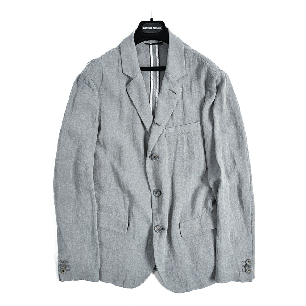 夏にも快適な「ジョルジオ ジョルジオアルマーニ 春夏 リネン シャツ