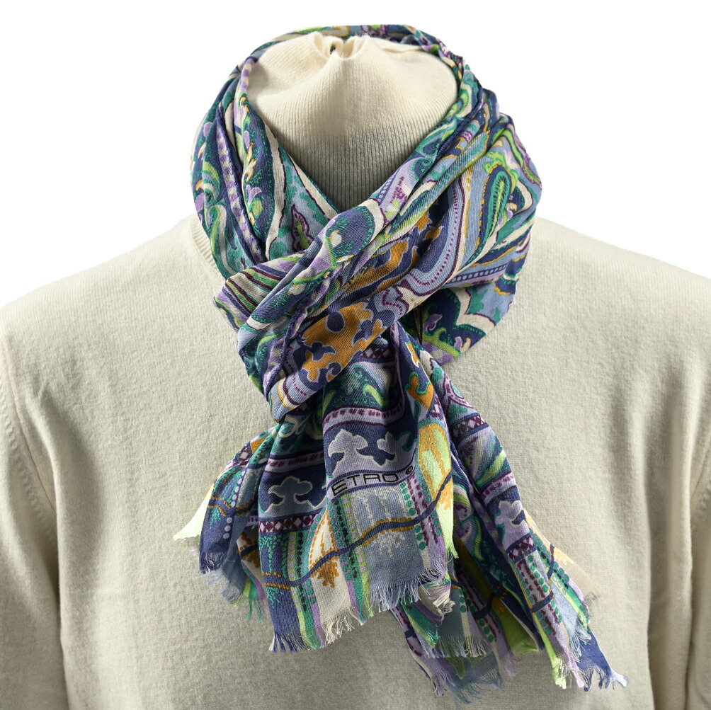 楽天市場】エトロ ETRO ストール マフラー 春夏 メンズ レディース