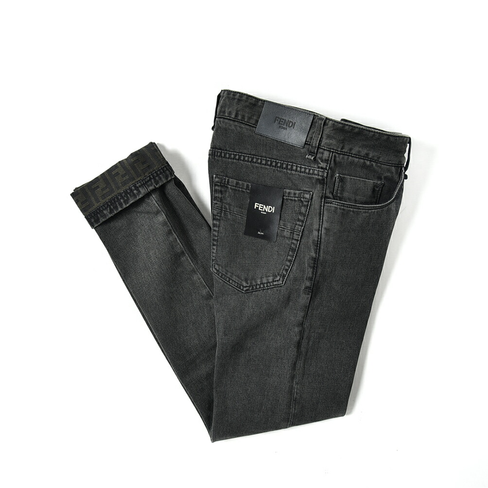 楽天市場】フェンディ FENDI ブラック デニム ジーンズ パンツ メンズ